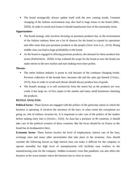 Critical Analysis of Zara's Strategies: SWOT, PESTLE, Porter's .